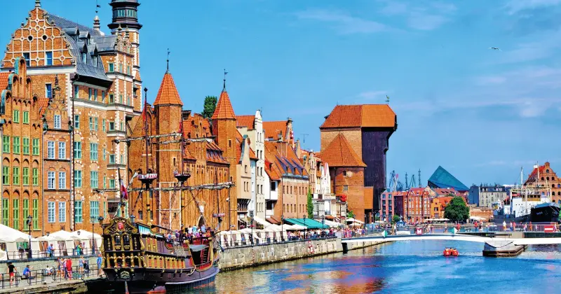 Reis på en billig ferie til Gdansk